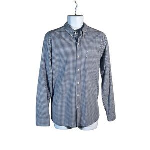 Levi's Men's Black and White Gingham Shirt
